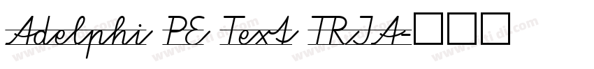 Adelphi PE Text TRIA字体转换